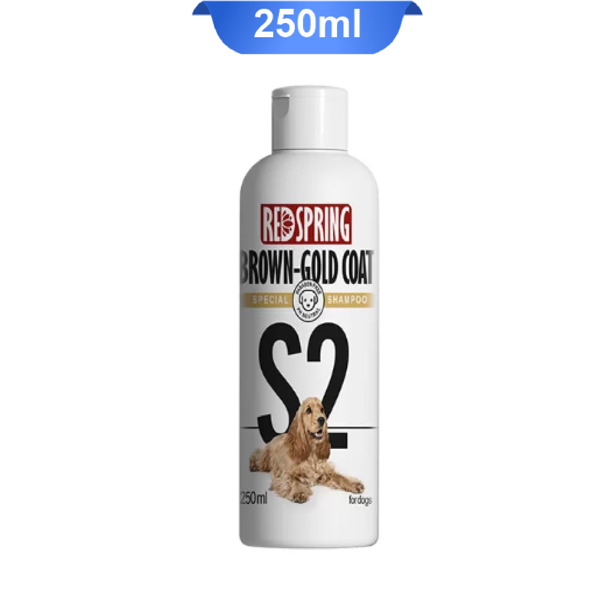 redspring-brown-gold-coat-shampoo شامپو سگ با موهای قهوه ای رد اسپرینگ وزن 250 میلی لیتر Redspring Brown-Gold Coat - Image 1