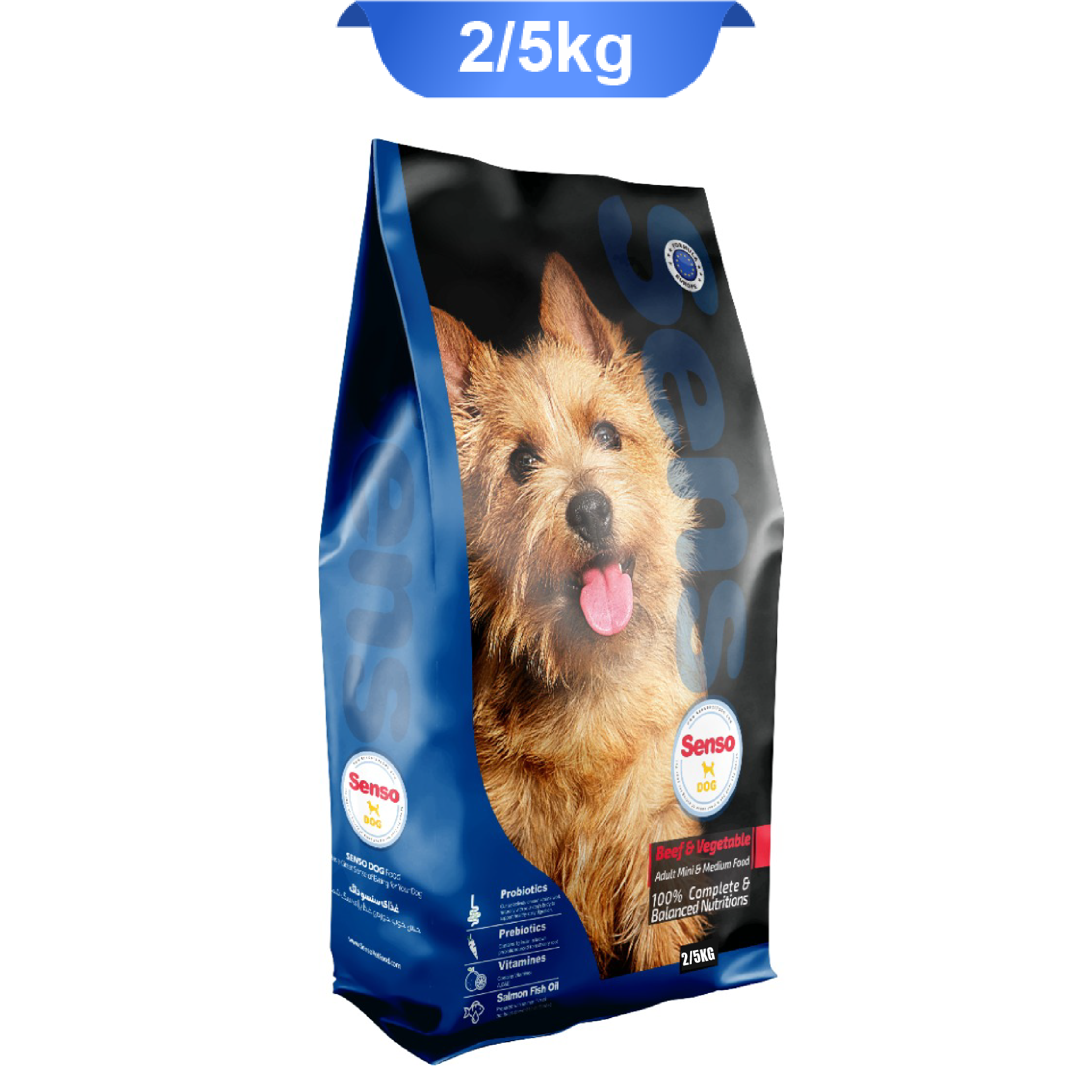 senso-adult-dog-mini-and-medium-2-5kg غذا خشک سگ بالغ سنسو وزن 2.5 کیلوگرم