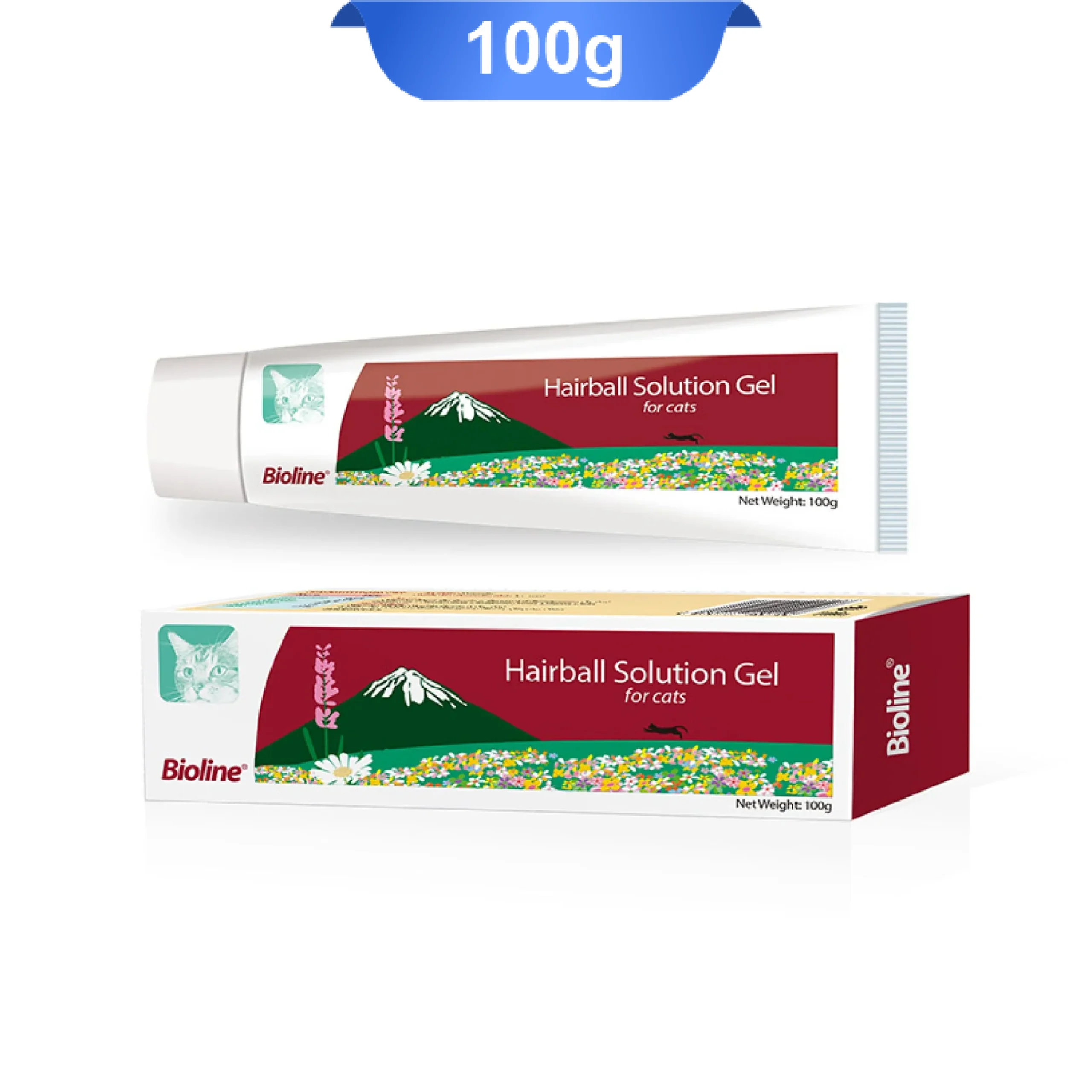 bioline-hairball-solution-gel-for-cats پودر پروبیوتیک گربه و سگ بایولاین 10 عددی ( 10 ساشه 3 گرمی )
