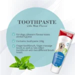 خمیر دندان سگ بایولاین طعم نعنا وزن 100 گرم Bioline Tooth Paste With Mint - Image 2
