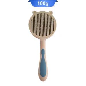 برس سگ و گربه یو اس پت به همراه دکمه تخلیه طرح گربه