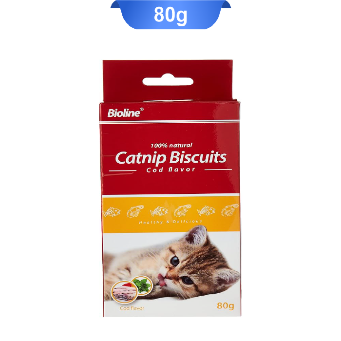 bioline-catnip-biscuits بیسکوییت گربه بایولاین حاوی کت نیپ