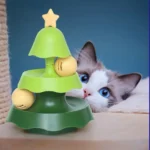 اسباب بازی درخت کریسمس توپ دار گربه Cat Christmas Tree Toy With Balls