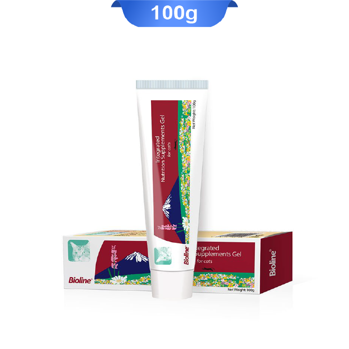 integrated-nutrition-supplements-gel-for-cats خمیر مکمل غذایی گربه بایولاین وزن 100 گرم Integrated Nutrition Supplements - Image 1