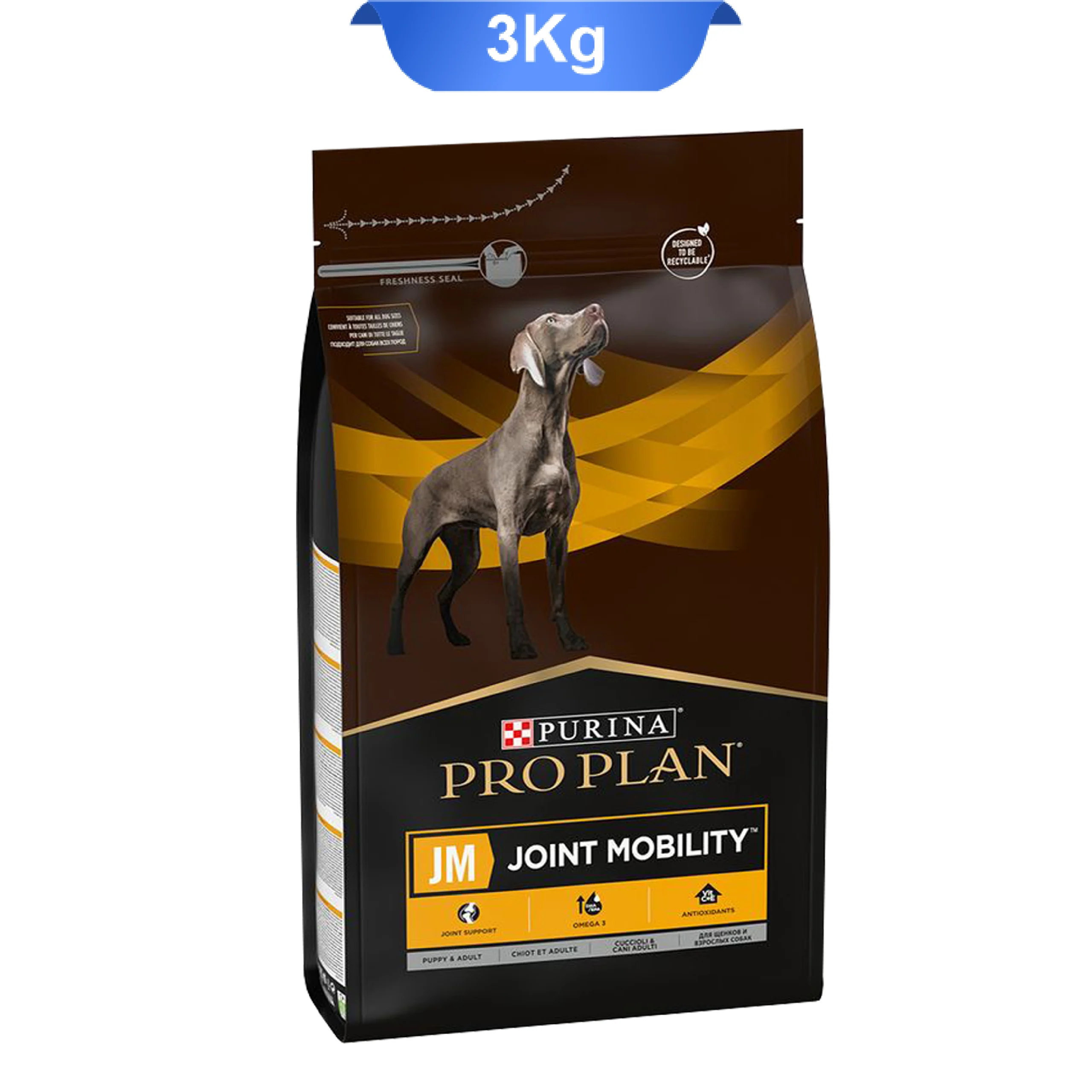 jm-joint-mobility-dry-dog-food-3kg غذا خشک سگ بالغ پروپلن مشکلات مفصلی طعم ماهی وزن 3 کیلوگرم ProPlan Joint Mobility