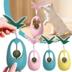 اسباب بازی تعادلی گربه به همراه کت نیپ و پَر Mint Ball Tumbler Cat Toy - Image 3