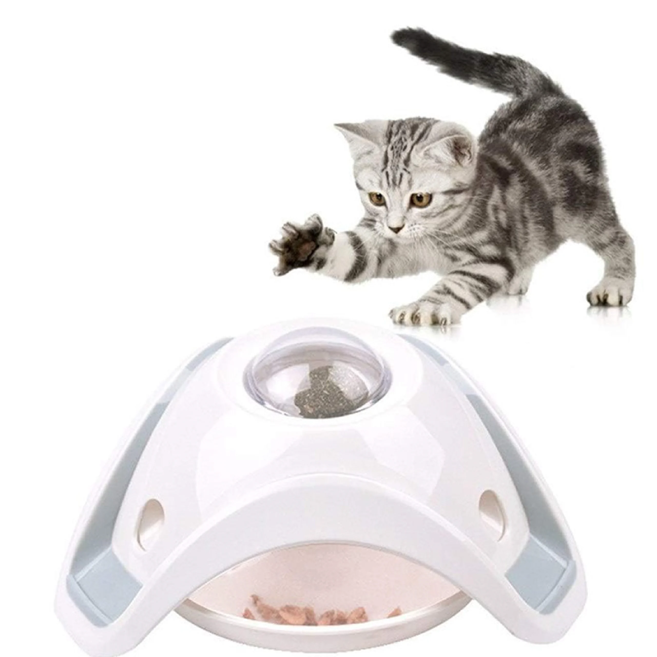 petvogue-cat-slow-feeder-puzzle-toy-02 اسباب بازی فکری با تغذیه آهسته و توپ چرخان