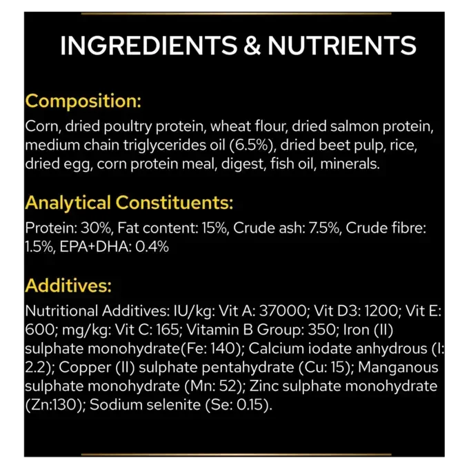 ترکیبات غذایی غذا خشک سگ بالغ پروپلن نوروکر