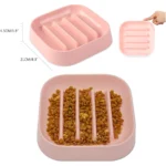 ظرف آرام خور سگ طرح خطی Slow Feeding Dog Bowl Linear pattern - Image 2