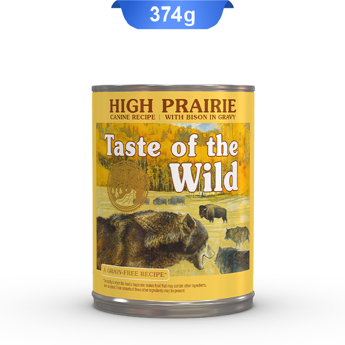 taste-of-the-wild-dog-high-prairie-374g کنسرو تیست اف د وایلد سگ آمریکا طعم گوزن وزن 390 گرم Taste Of The Wild HP - Image 1