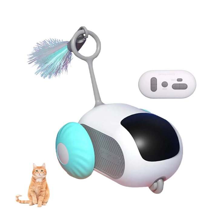 remote-control-smart-electric-interactive-cat-toy-01 اسباب بازی ماشین کنترل از راه دور گربه Smart Interactive Car Toy - Image 1