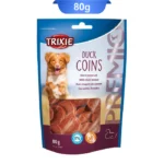 تشویقی تریکسی سگ مدل سکه ای با طعم اردک وزن 80 گرم Trixie Coins with duck breast