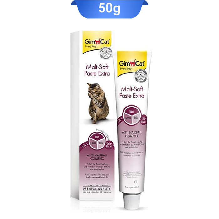 gimcat-paste-malt-soft-extra-20g خمیر مالت گربه جیم کت مدل آنتی هیربال