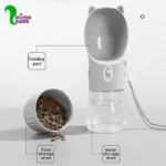 ظرف آب و غذا همراه سگ و گربه مدل قمقمه ای - Image 3