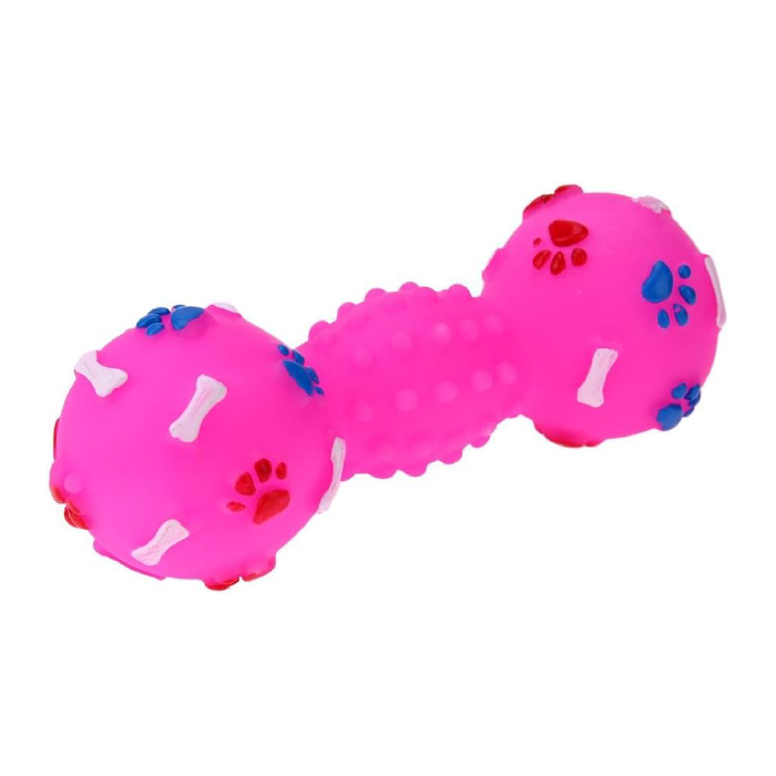 barbed-tooth-toy-08 اسباب بازی دندانی سگ دمبل سوتکدار طرح پنجه کوچک - Image 1