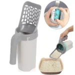 بیلچه مخزن دار ظرف خاک گربه از جنس پلاستیک فشرده Cat Litter Scooper - Image 2