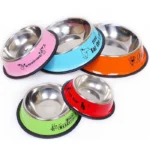 ظرف استیل رنگی سگ و گربه سایز S (قطر 16 سانتی متر) - Image 9