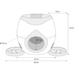 اسباب بازی سگ پرتاب کننده توپ تنیسی و تشویقی خور - Image 3