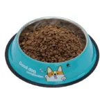 ظرف استیل رنگی سگ و گربه سایز S (قطر 16 سانتی متر)