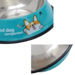 ظرف استیل رنگی سگ و گربه سایز S (قطر 16 سانتی متر) - Image 6