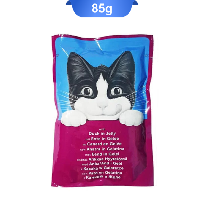 pouch-felix-duck-in-jelly پوچ گربه فلیکس ساده طعم گوشت اردک در ژله وزن 85 گرم Felix Cat Pouch - Image 1