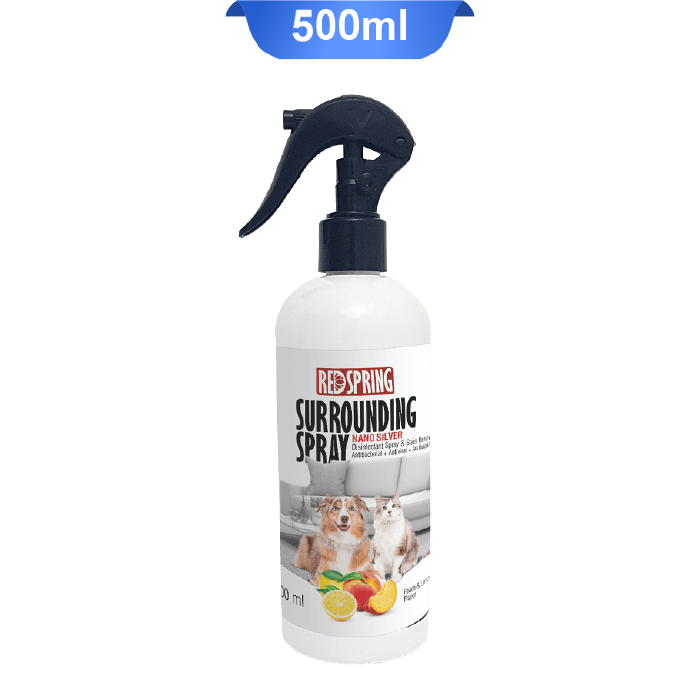 redspring-surrounding-spray-500ml-2 اسپری ضد عفونی کننده محیط عصاره هلو و لیمو رد اسپرینگ حجم 500 میلی لیتر (Red Spring) - Image 1