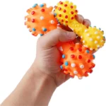 اسباب بازی دندانی سگ طرح دمبل کرونا - Image 3