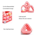 اسباب بازی گربه سه طبقه مدل مثلثی - Image 2