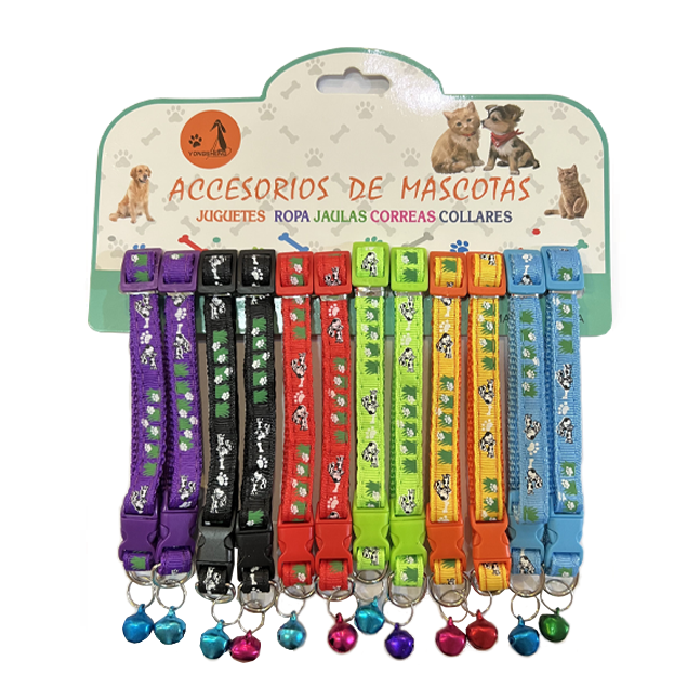 bell-collar-07 قلاده زنگوله دار گربه و توله سگ نژاد کوچک مدل شاد - Image 1