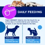 خمیر پروبیوتیک سگ و گربه کنیجست تی آر ام طعم گوشت کبابی حجم 30 میلی گرم TRM Canigest - Image 5