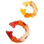 اسباب بازی دندانی حلقه ای طعم و رایحه بیکن M-Pets Carnivore Dog Toy Ring Bone - Image 2