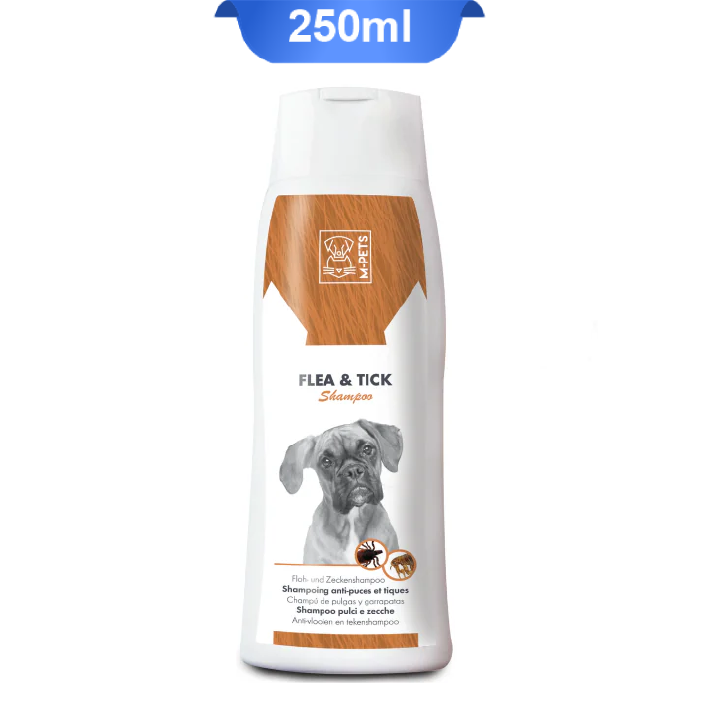 mpets-flea-tick-shampoo-dog-250ml شامپو سگ ام پتس ضد کک و کنه وزن 250 میلی لیتر M-PETS - Image 1