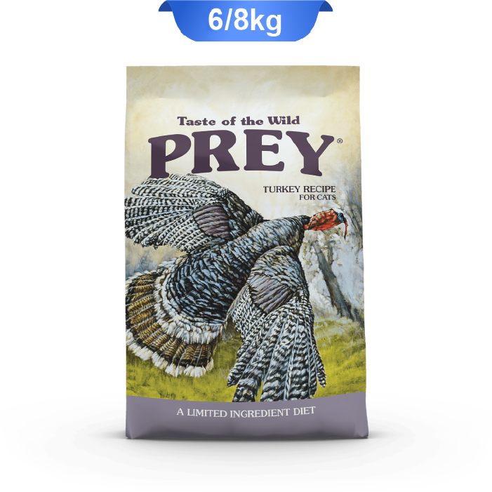 prey-turkey-recipe-for-cats-6-8-kg غذا خشک گربه تیست آف د وایلد پری طعم بوقلمون وزن 6.8 کیلوگرم Taste of the Wild Prey Turkey - Image 1