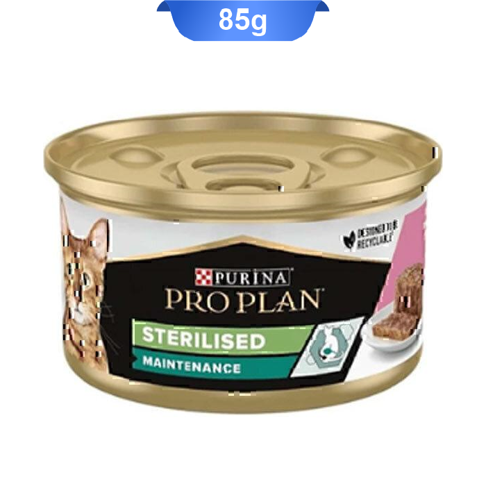 proplan-sterilised-maintenance-weight-85-gram کنسرو گربه بالغ پروپلن طعم ماهی تن و سالمون وزن 85 گرم ProPlan Sterilised - Image 1