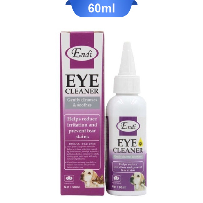 endi-eye-cleaner-60ml قطره پاک کننده چشم سگ و گربه اندی حجم 60 میلی لیتر Endi Eye Cleaner - Image 1