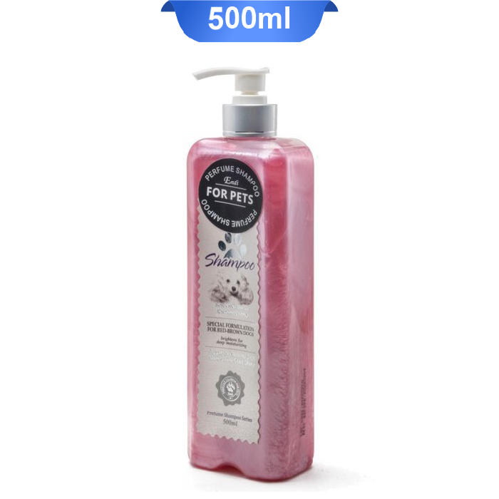 endi-special-formulation-for-red-brown-dogs-shampoo شامپو سگ مناسب مو قهوه ای و قرمز اندی عصاره گل رز وزن 500 میلی لیتر Endi Red-Brown Dogs Shampoo - Image 1