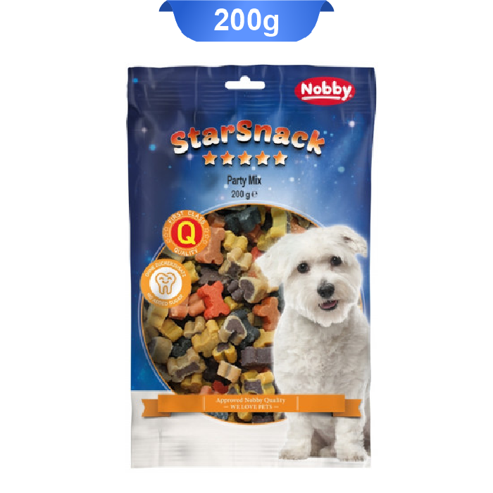 nobby-party-mix-100gr تشویقی سگ نوبی مدل پارتی میکس وزن 200 گرم کد 104195 Nobby Party Mix - Image 1