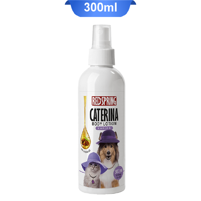 redspring-caterina-body-lotion-ladies-300ml لوسیون بدن رد اسپرینگ کاترینا مناسب سگ و گربه های لیدی حاوی روغن جوجوبا RedSpring Caterina - Image 1