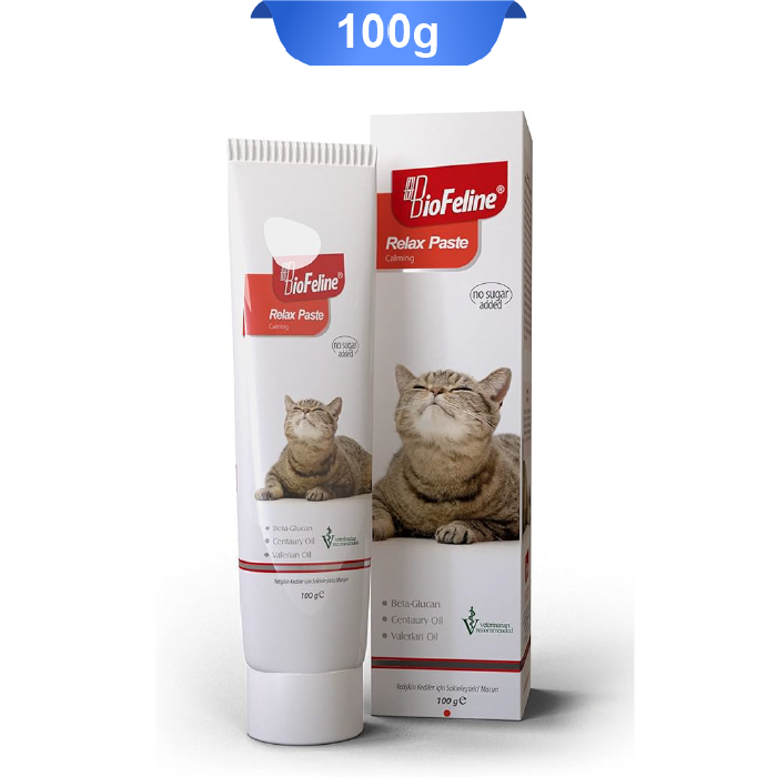 biofeline-relax-paste-100gr خمیر آرامش بخش و ضد استرس گربه بیوفلاین وزن 100 گرم BioFeline Relax Paste - Image 1