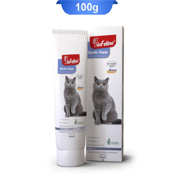 biofeline-sterile-paste-100gr خمیر مالت گربه عقیم بیوفلاین وزن 100 گرم BioFeline Sterile Paste - Image 1
