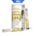 بستنی گربه ام پت مدل پوست و مو طعم ماهی تن و ماهی سالمون بسته 4 عددی M-Pets Creamy Treat Skin & Coat