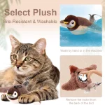 اسباب بازی گربه مدل پرنده بال دار موزیکال شارژی - Image 5