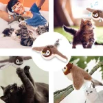 اسباب بازی گربه مدل پرنده بال دار موزیکال شارژی - Image 2