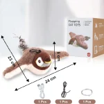 اسباب بازی گربه مدل پرنده بال دار موزیکال شارژی - Image 3