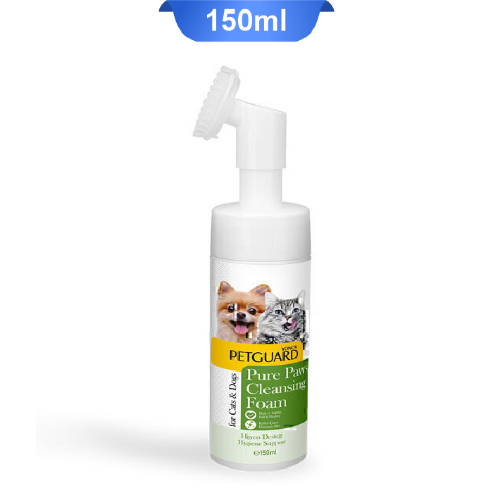 petguard-paw-cleaning-foam-150ml فوم شستشو دست و پا سگ و گربه پت گارد 150 میلی لیتر Pure Paws Cleansing Foam - Image 1