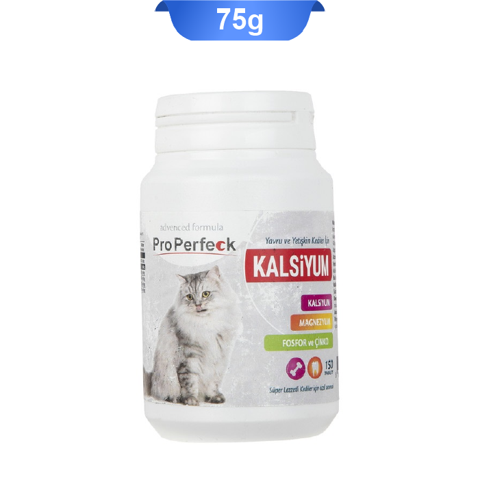properfeck-kalsiyum-cat-tablet-150 قرص مکمل کلسیم گربه پروپرفک 150 عددی ProPerfeck Kalsiyum - Image 1