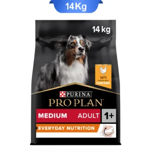 غذا خشک سگ پروپلن بالغ مدیوم ادالت با طعم مرغ وزن 14 کیلوگرم | PRO PLAN Medium Adult Dog