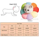 گردنبند الیزابت بالشتی گربه طرح گل رنگین کمانی سایز کوچک کد 106343 - Image 6