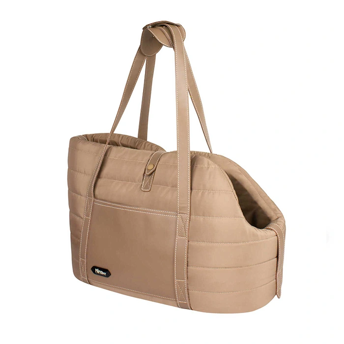 Bag-Cream-cat-dog- ساک حمل سگ و گربه نیناپت مدل پوچه