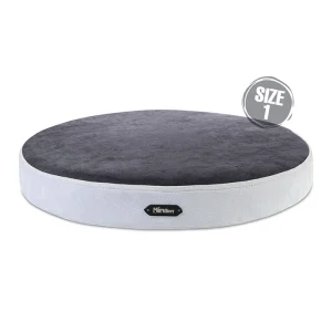 تشک گرد سگ و گربه جنس پارچه مبلی با دوام رنگ خاکستری